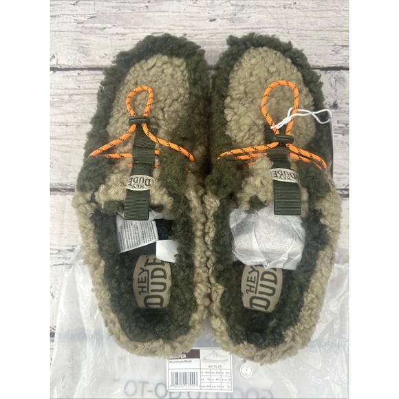 Hey Dude Wally Slipper Casual Aluminum/multi color Men\'s Sz 12 NEW With Tags main image 5